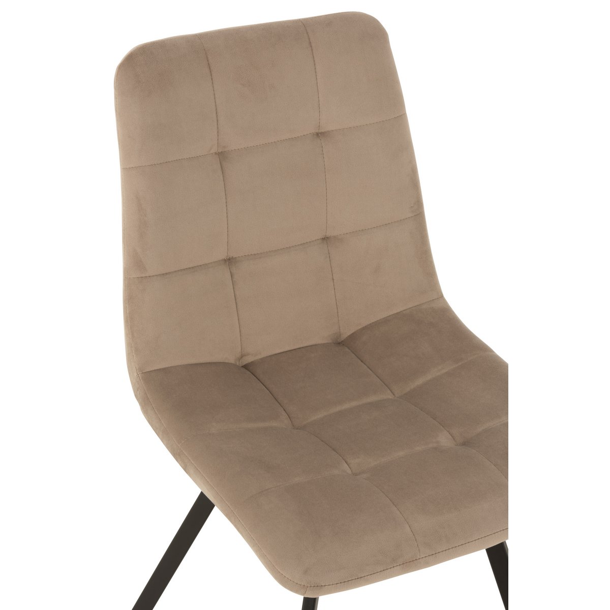 Zoom sur la structure métallique de la chaise Morgan J-Line