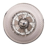 Plafond LED "Viento" avec ventilateur, en métal et en plastique, avec des LED intégrées, éclairage pour le salon ou le bureau