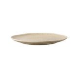 Assiette à lunch Viola en céramique beige, vue de dessus