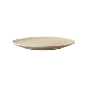 Assiette à lunch Viola en céramique beige, vue de dessus
