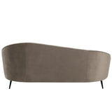 Canapé J-Line Elisabeth - textile - argent
