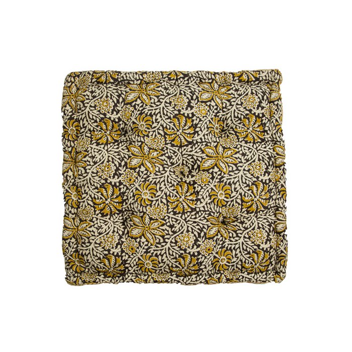 Coffret Coussin Portinaxt moutarde 45x45x10