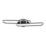 LED DE PLADIER LED CCT "Carlon" en aluminium et plastique Matt Black, avec LED intégrée, de 120 cm de long