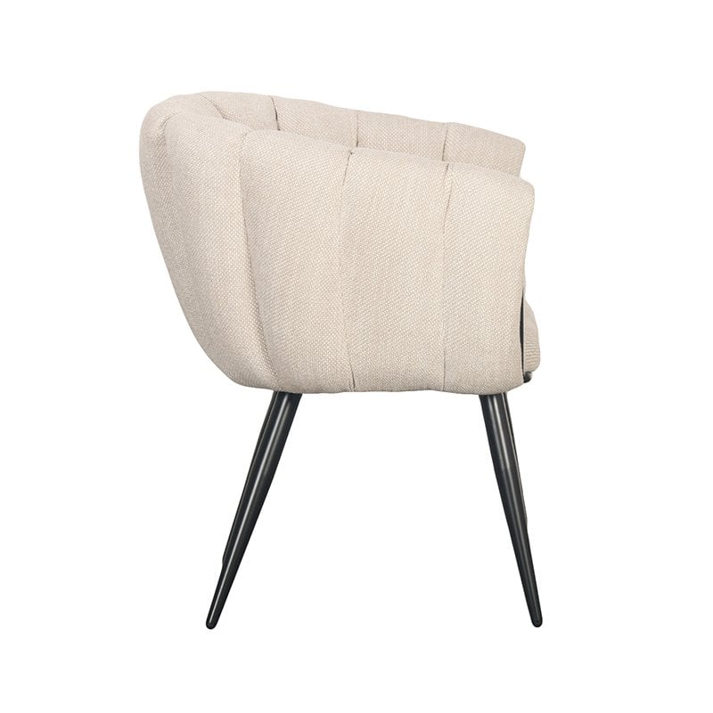 Détail du matériau de la chaise Breeze beige