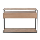 Console J-Line Zigzag avec objets décoratifs