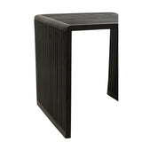 Table d'appoint J-Line Cube en bois noir - ambiance salon