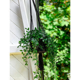 Le Support pour Plantes en Macramé - Noir - M