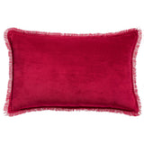 Coussin uni Fara Rubis 30 x 50
