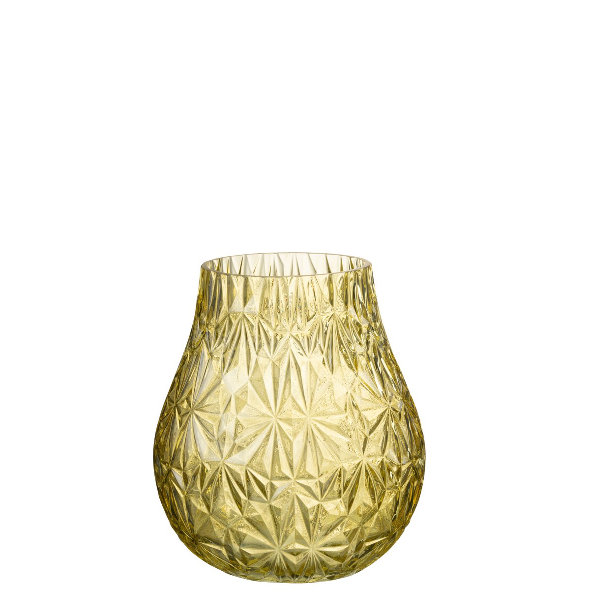 Vase NOx Affût J-Line en verre, ambiance chaleureuse dans un salon