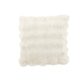 Coussin Vague Blanc - Détail des dimensions et design moderne