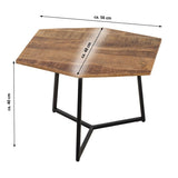 Table d'appoint 56 x 48 cm table basse table de salon durable