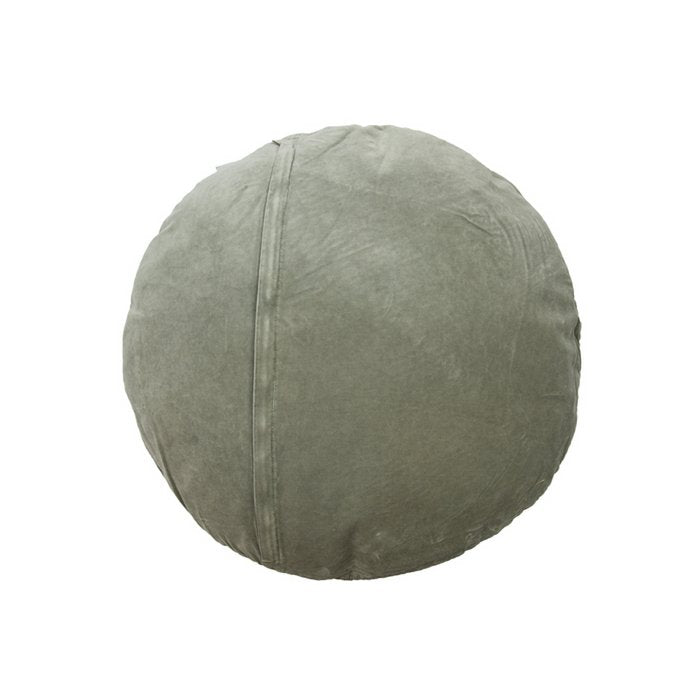 Coussin Velours Jade vieux vert dia 60