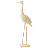 Détail de la décoration Oiseau J-Line, mélange de matériaux haut de gamme