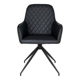 Détail du mécanisme pivotant de la chaise Harbo