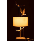 Détail du design élégant de la lampe J-Line Birds, mettant en valeur la texture de la polyrésine.