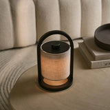 Lampe rechargeable en bois noir River