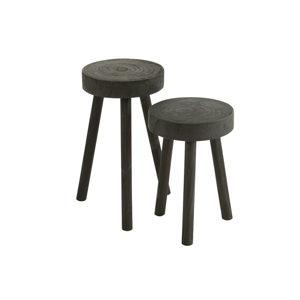 Tabouret J-Line noir, parfait pour cuisine ou salle à manger