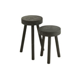 Tabouret J-Line noir, parfait pour cuisine ou salle à manger