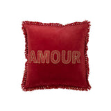 Coussin Amour J-Line dans un salon moderne, ambiance chaleureuse