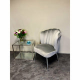 Sara - Cadre Chrome + Gris