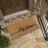 Tapis coco 60 x 40 cm paillasson paillasson paillasson tapis anti-poussière porte d'entrée