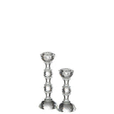 Bougeoir Marie en cristal transparent, ambiance sur table
