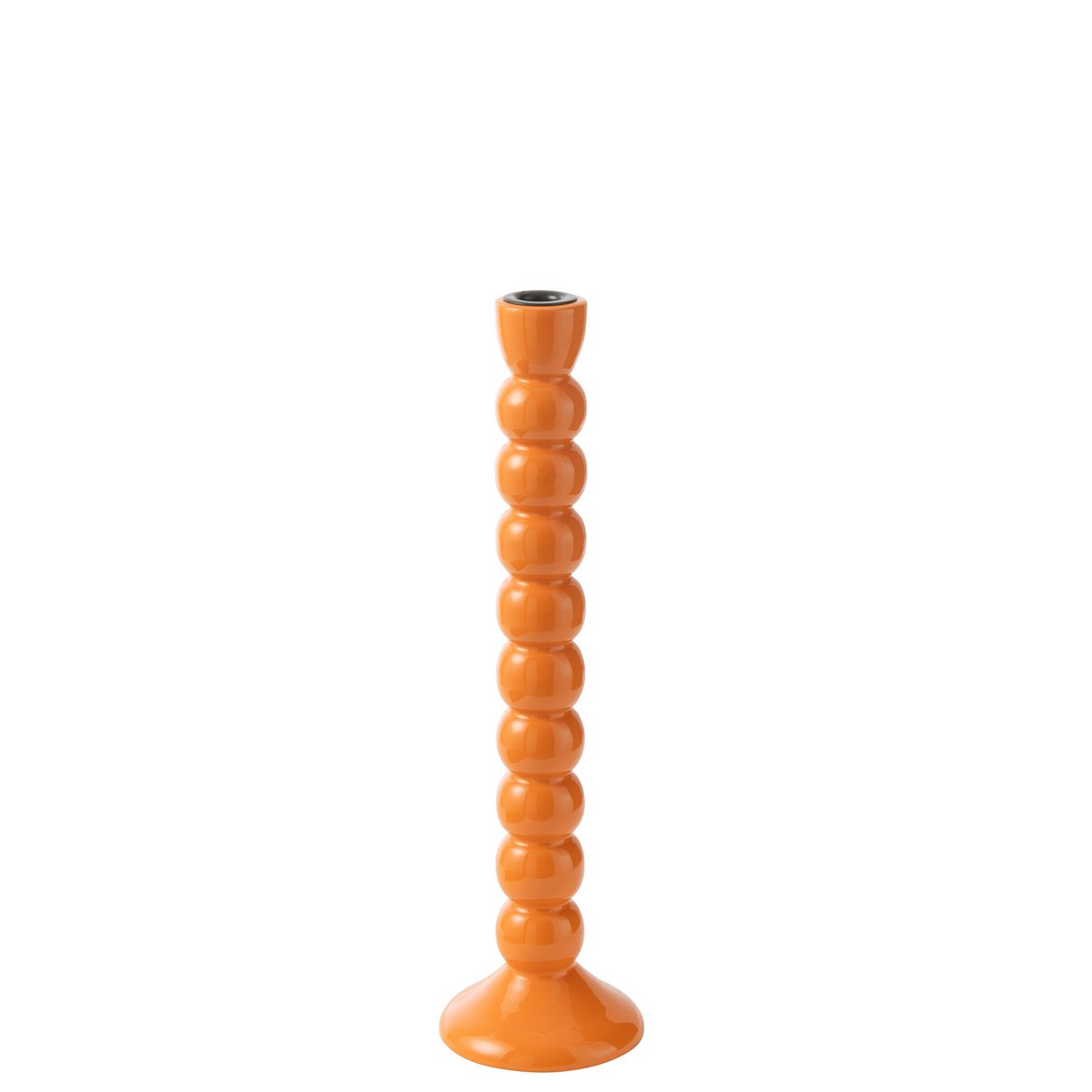 Bougeoir J-Line en bois de manguier orange, éclairage doux