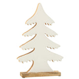 Détail de la finition blanche de la décoration Pin sur Pied J-Line