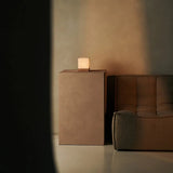 Lampe sans fil rechargeable en bois clair marron
