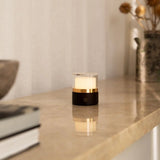 Lampe rechargeable Leo marron foncé