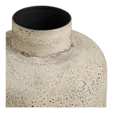Pot décoratif Hou, détail de la finition beige antique