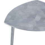 Table d'appoint Table décorative en métal en 4 parties ALSTER 40x45x40 cm Classe triangulaire.
