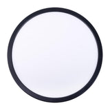 Le plafond LED "Carlo" avec RVB-Backlight, Ø de 29,3 cm, plafond classique moderne en plastique noir / blanc avec de nombreuses fonctions, par ex.