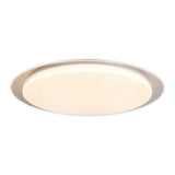 Plafond LED "Locarno" Ø 46 cm, en métal et acrylique avec effet cristallin en blanc, température légère réglable via l'interrupteur alterné