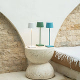 Lampe de table rechargeable verte William Sage