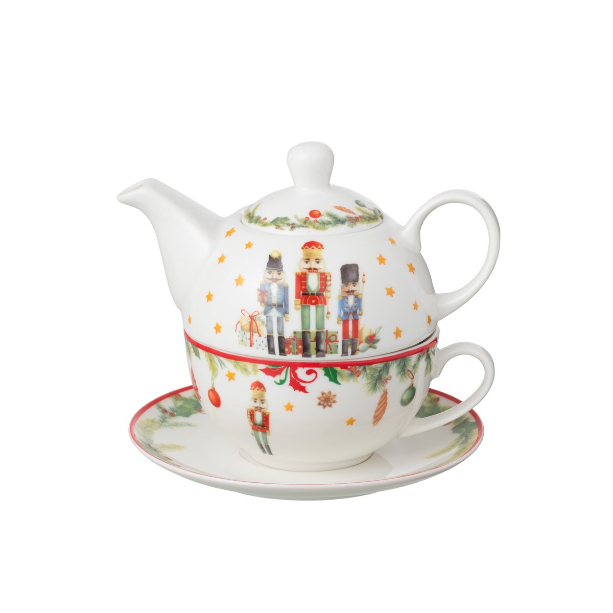 Théière J-Line Casse-Noisette présentée sur une table élégante