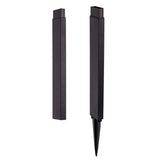 SPIT décorative solaire "Sigi", 79 cm de haut, plastique, noir, LED intégrée, blanc chaud