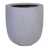 Cache-pot Ducos grand en fiberstone gris