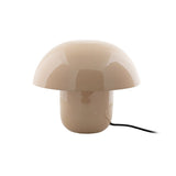 Lampe de Table Gros Champignon de Leitmotiv en jaune miel, vue de face.
