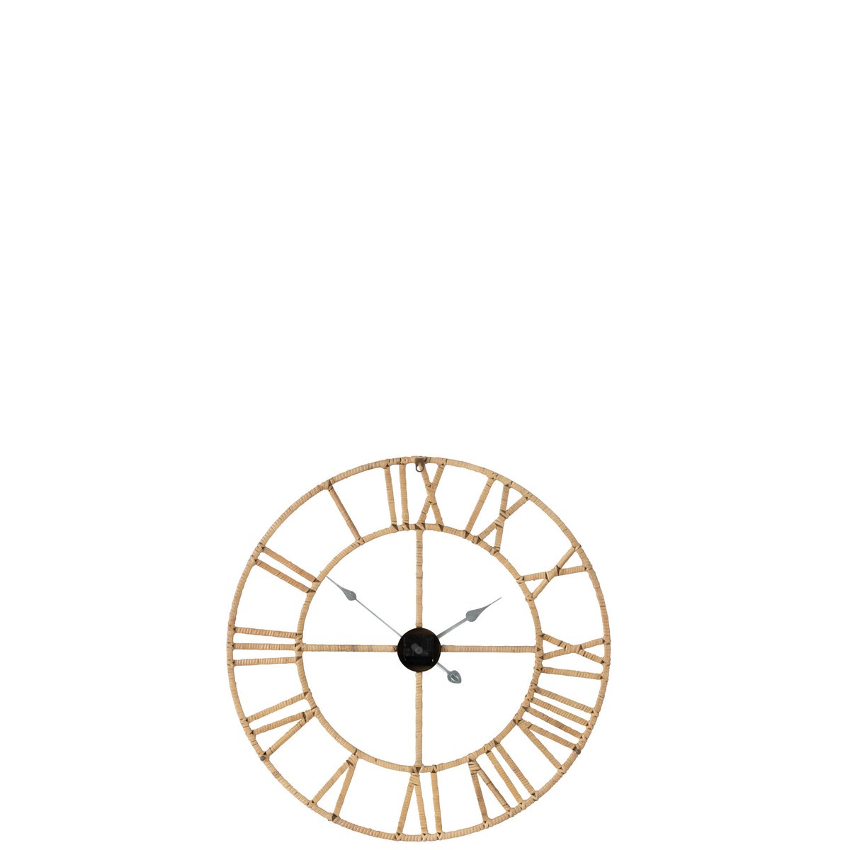 Horloge J-Line Klok Roman en métal naturel Ø 70 cm vue avant