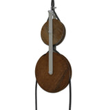 Suspension lumineuse Jaipur - design rétro en métal beige