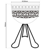 Lumière solaire décorative LED avec support, 34,5 cm de haut pour l'extérieur, en métal de couleur rouille et en plastique, LED fermement installé
