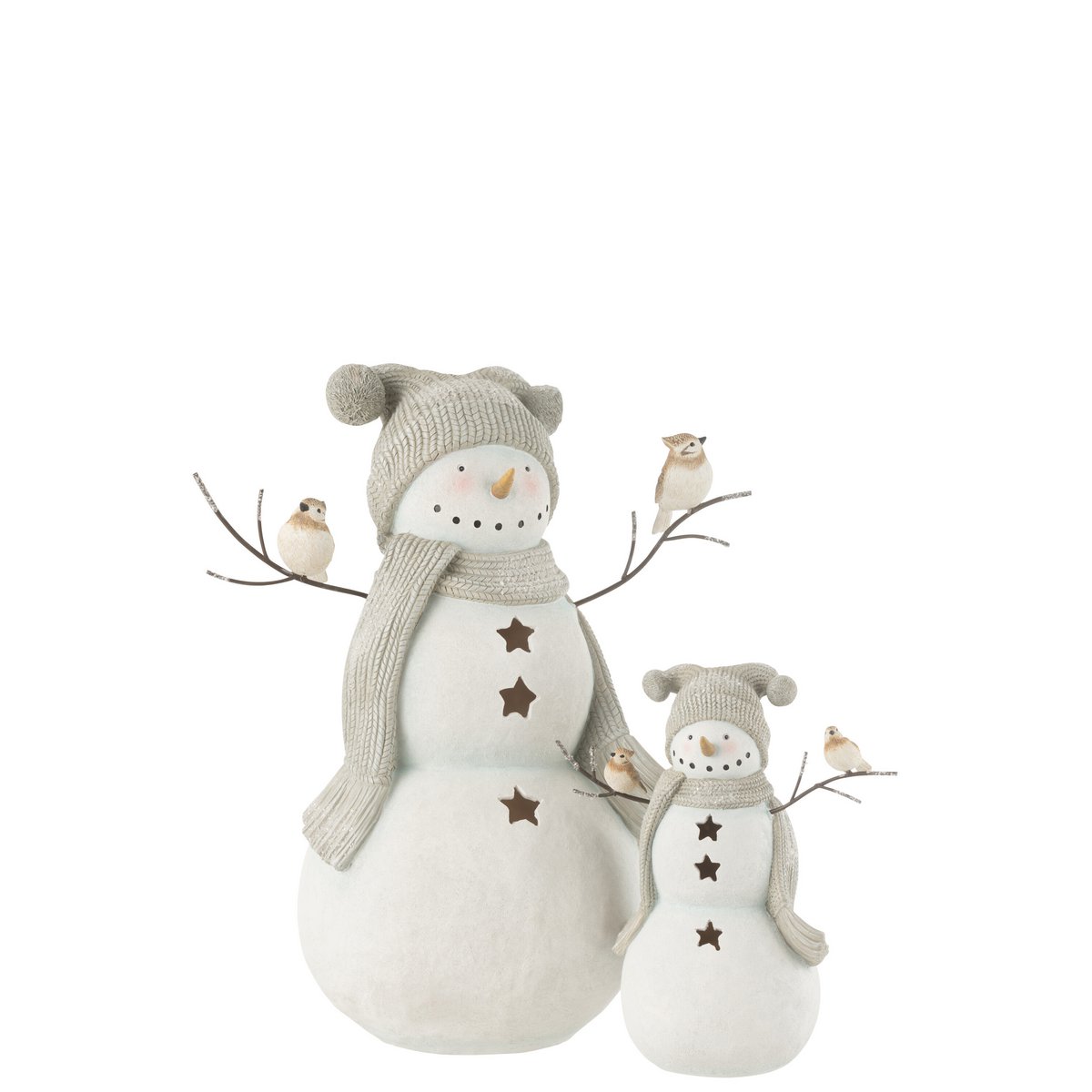 Bonhomme de Neige J-Line sur une table, ambiance festive