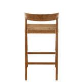 Chaise de bar Emma, profil montrant la hauteur et la structure