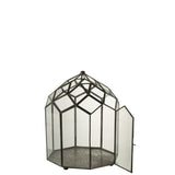 Terrarium J-Line, angle latéral montrant la structure en métal noir