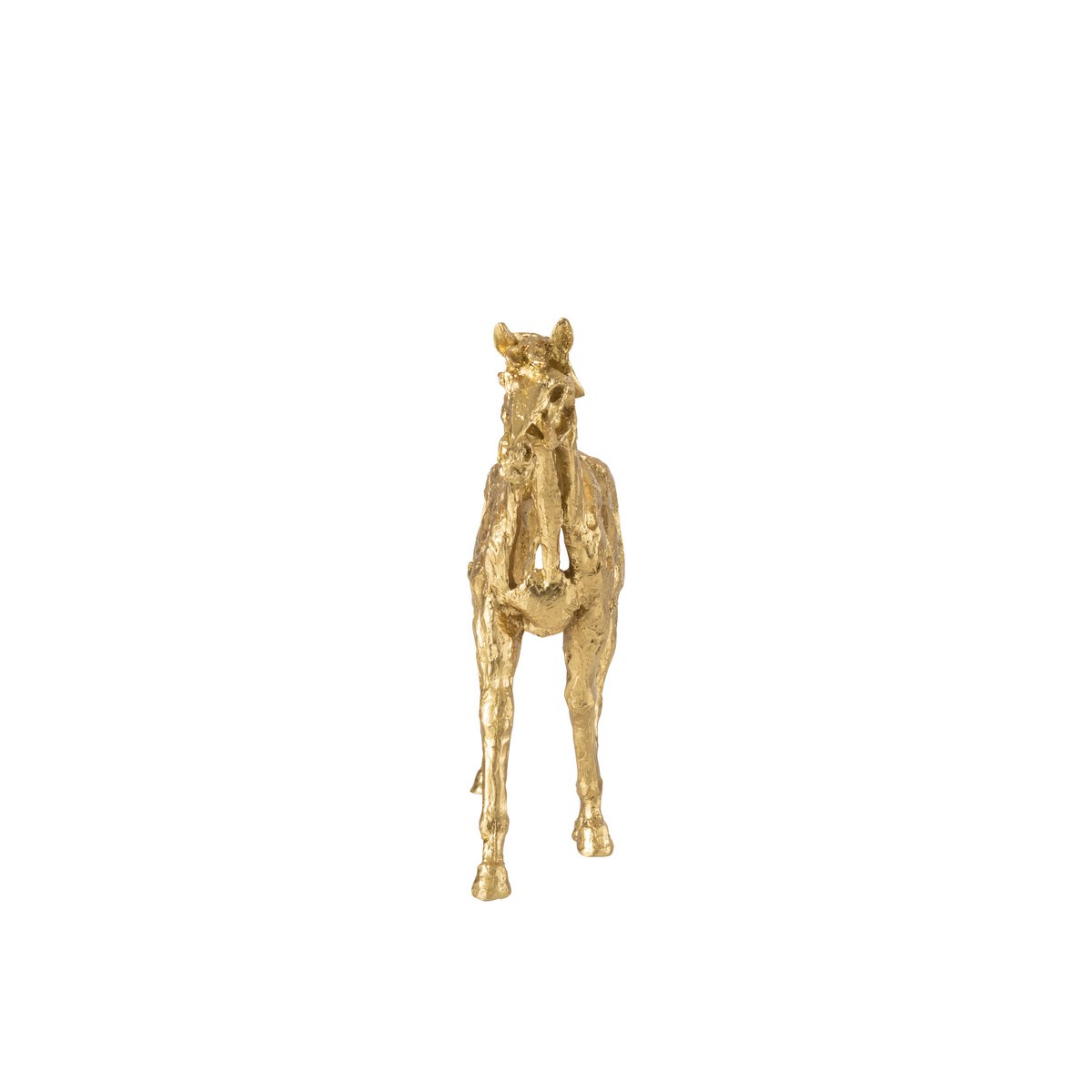 Détail de la figurine J-Line Horse Running, finition dorée