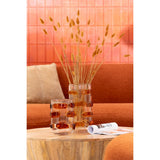 Vase J-Line Pebbles en verre transparent, mise en scène élégante