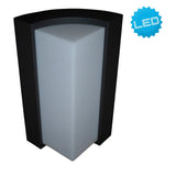 LED sur la lampe murale extérieure "Rico" de 14,8 cm de haut, en métal et en plastique en anthracite, avec LED intégré