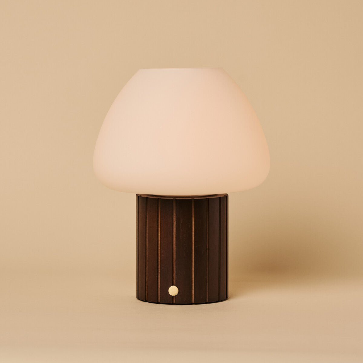 Lampe de table Romée marron foncé avec abat-jour interchangeable