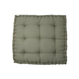 Coussin palette en velours Delfina olive 80x80